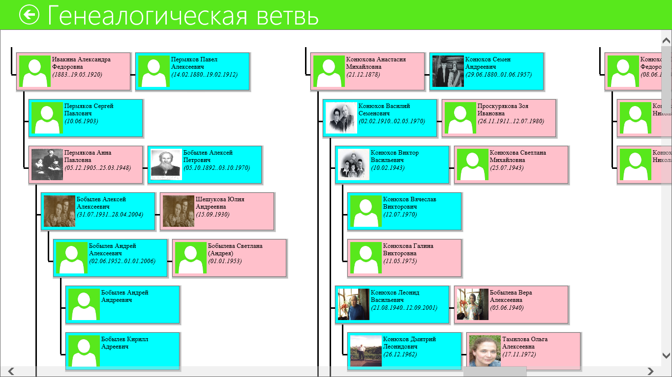 Всеобщее восходящее генеалогическое древо (гипертекстовый формат)