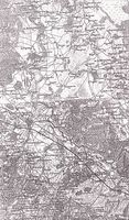 Топографическая карта Беларусии (карты Шуберта). Квадрат 54 40x4 00