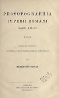 Prosopographia Imperii Romani. Т.2. D-O