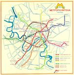 Схема линий московского метрополитена (1971 год)