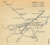 Схема линий московского метрополитена (1937 год)