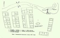 План с.Черновское Оханского уезда 1855 года