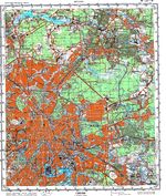 Сборник топографических карт СССР. N37-004. МОСКВА    85-87