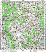 Сборник топографических карт СССР. N-36-25 Жлобин