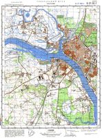 Сборник топографических карт СССР. O-37-082-г 1980 1981 кострома