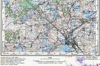 Предвоенные карты РККА Квадрат O-35-144-D-sued