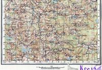 Предвоенные карты РККА Квадрат O-36-111-B-sued