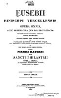 Евсевий Верчелльский; Фирмик Матерн; Филастрий (епископ)