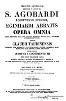 Агобард Лионский; Григорий IV (папа римский); Эйнхард; Клавдий Туринский; Людовик I Благочестивый