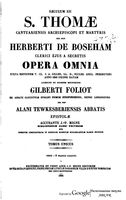 Томас Бекет (архиепископ Кентерберийский); Жильбер Фолио (епископ Лондонский); Герберт де Босхем; Алан (аббат Тьюксбери)