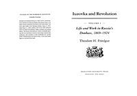 Iuzovka And Revolution. Volume 1. 1869-1924