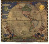 Map of Discovery- Western Hemisphere (1928)