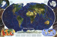 World Map - Physical Earth 1 (1998)